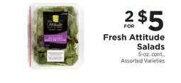 ShopRite Fresh Attitude Salads offer