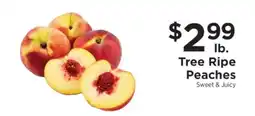 ShopRite Tree Ripe Peaches offer
