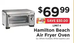 ShopRite Hamilton Beach Air Fryer Oven offer