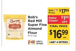 ShopRite Bob's Red Mill Super Fine Almond Flour offer