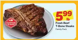 Save a Lot Fresh Beef T-Bone Steaks offer