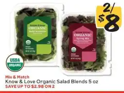 Winn Dixie Know & Love Organic Salad Blends 5 oz offer