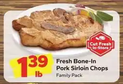 Save a Lot Fresh Bone-In Pork Sirloin Chops offer