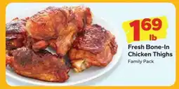 Save a Lot Fresh Bone-In Chicken Thighs offer