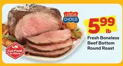 Save a Lot Fresh Boneless Beef Bottom Round Roast offer