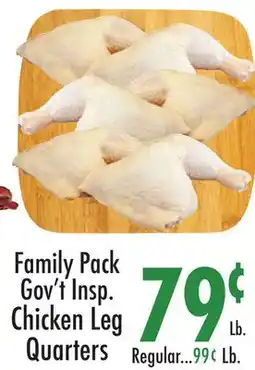 Garden Fresh Market Family Pack Gov't Insp. Chicken Leg Quarters offer