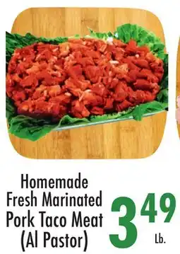 Garden Fresh Market Homemade Fresh Marinated Pork Taco Meat (Al Pastor) offer