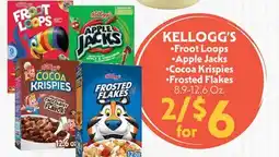 La Chiquita Food Market KELLOGG'S · Froot Loops · Apple Jacks · Cocoa Krispies · Frosted Flakes offer