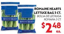 La Chiquita Food Market ROMAINE HEARTS LETTUCE BAG 3 CT offer