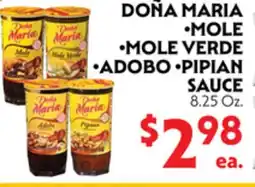 La Chiquita Food Market DOÑA MARIA •MOLE •MOLE VERDE •ADOBO •PIPIAN SAUCE offer
