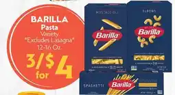 La Chiquita Food Market BARILLA Pasta offer