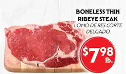 La Chiquita Food Market BONELESS THIN RIBEYE STEAK offer