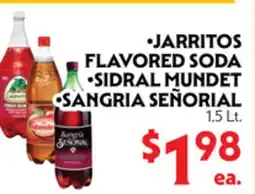 La Chiquita Food Market JARritos FLAVORED SODA • SIDRAL MUNDet • SANGRIA SEÑORIAL offer