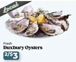 Roche Bros Fresh Duxbury Oysters offer