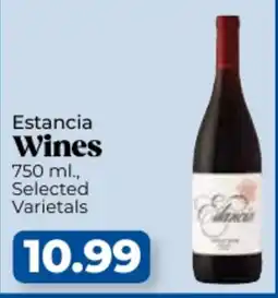 Roche Bros Estancia Wines offer