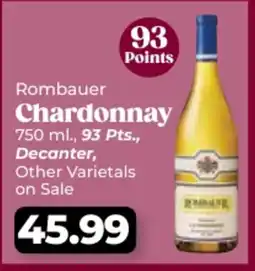 Roche Bros Rombauer Chardonnay offer