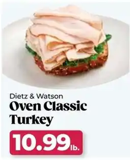 Roche Bros Dietz & Watson Oven Classic Turkey offer