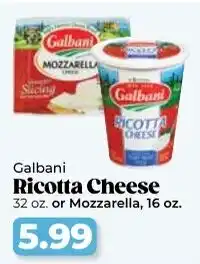 Roche Bros Galbani Ricotta Cheese offer