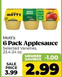 Roche Bros Mott's applesauce offer