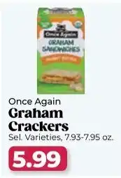 Roche Bros Once Again graham crackers offer