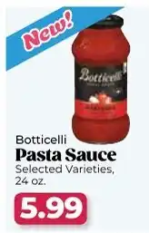 Roche Bros Botticelli pasta sauce offer