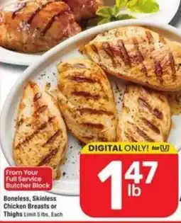 Randalls Boneless, Skinless Chicken Breasts or Thighs offer