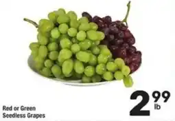 Randalls Red or Green Seedless Grapes offer