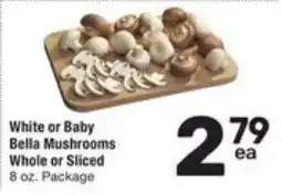 Randalls White or Baby Bella Mushrooms offer