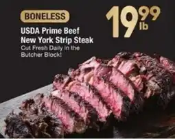 Randalls Boneless usda prime beef new york strip steak offer
