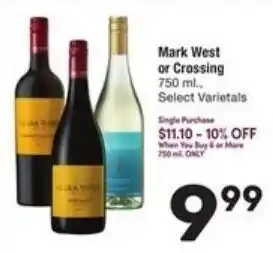 Mark West or Crossing Select Varietals
