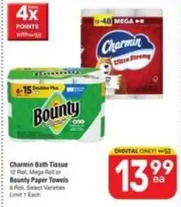 Randalls Charmin Bath Tissue or Bounty Paper Towels offer