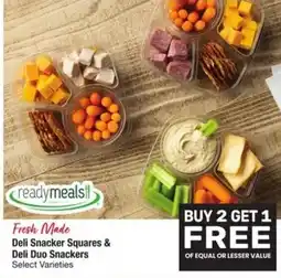 Randalls Ready Meals Deli Snacker Squares & Deli Duo Snackers offer