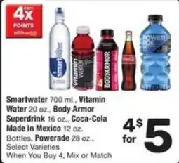 Randalls Smartwater, Vitamin Water, Body Armor, Superdrink, Coca-Cola offer