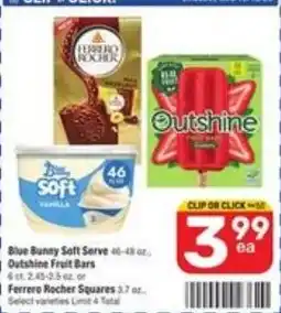 Randalls Blue Bunny Soft Serve offer