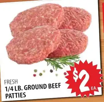 Fresh 1/4 Lb. Ground Beef Patties