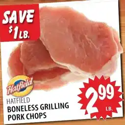 Karns Hatfield boneless grilling pork chops offer