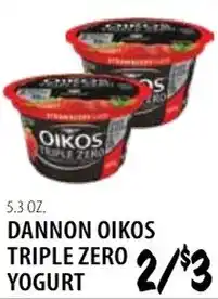 Karns Dannon Oikos triple zero yogurt offer