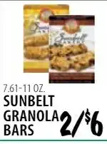 Karns Sunbelt granola bars offer