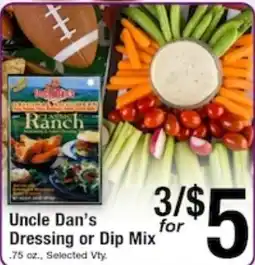 Harvest Foods Uncle Dan's Dressing or Dip Mix offer