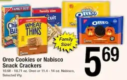 Harvest Foods Oreo Cookies or Nabisco Snack Crackers offer