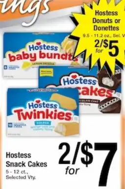 Harvest Foods Hostess snack cakes offer