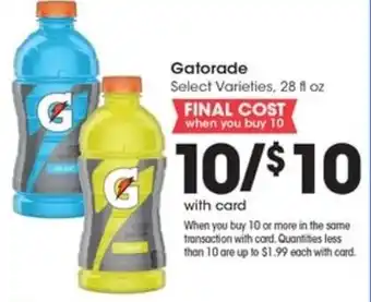 Gatorade Select Varieties