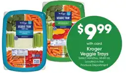 Gerbes Kroger Veggie Trays offer