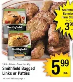 Harvest Foods Smithfield Bagged Links or Patties offer