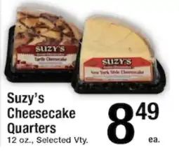 Harvest Foods Suzy's Cheesecake Quarters offer