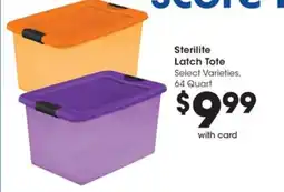 Gerbes Sterilite latch tote offer