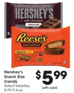 Gerbes Hershey's Snack Size Candy offer