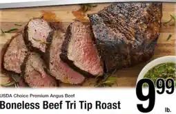 Harvest Foods Usda Choice Premium Angus Beef Boneless Beef Tri Tip Roast offer