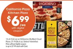 Gerbes California Pizza Kitchen Pizza offer