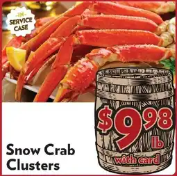 Reasors Snow Crab Clusters offer